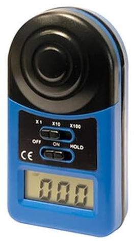 Luxómetro Digital Compacto con Rango de Medición 0-200.000 Lux, pantalla LCD, calibración automática - Ideal para estudios de iluminación.