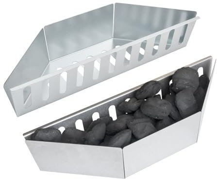 Cestello per carbonella per grill Weber - Accessorio BBQ per griglie a sfera da 57 cm - Cestini per carbonella e vaschetta per carbonella - Compatibile con i grill Weber 7403 e One-Touch a carbonella