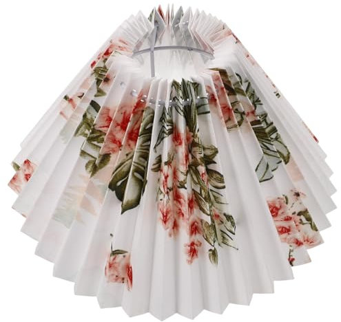 Amosfun Eleganter Lampenschirm Aus Stoff für Tischlampen Schreibtischlampenschirm Weiche Lichtabdeckung Ersatz für E27-glühbirnen Dekorative Beleuchtung für Das Zuhause