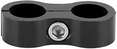 Kuuleyn 8AN Flexible Rubber Hose Pipe Clamps,Hose Separator Clamp,Aluminum Alloy Fitting Adapter Accessory for Fuel/Oil/Brake/Gas Line