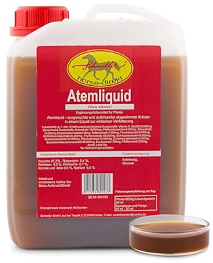 Scheidler horse-direkt Atemliquid für Pferde 2500 ml – Ergänzungsfuttermittel – Flüssiges Kräuterprodukt – ohne Alkohol – einfache Fütterung