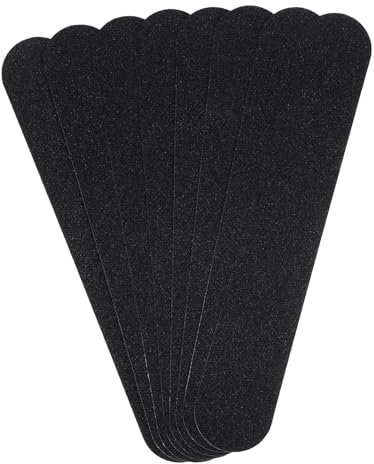 Homoyoyo Anti Slip Tape for Stairs and Decking Strips 20pcs Black Pvc Non Skid Self Adhesive Grip Tape 5x30cm for Outdoor Steps and Wooden Surfaces