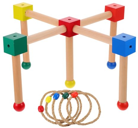 TOYANDONA Interaktives Ringwurfspiel für Buntes Garten Wurfspiel der Hand Augen Koordination Langlebiges Outdoor Zufällige Farbe