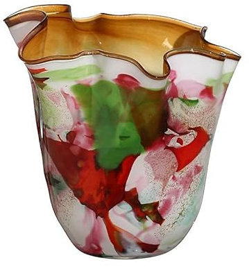 Blumenvase Jozefina Multi Art Queen 30cm Kristallglas Deko Hand Made