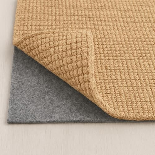 Anji Mountain 4' x 6' Round Non Slip Rug Pad Gripper for Area Rugs-Rug Gripper Pad Keeps Rugs Safe in Place Cushioning Under Rug Floor Protector for Hardwood & Tile Floors-Anti Skid Under Carpet Mat
