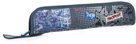 SKPAT - Federmäppchen - Schulmäppchen Mäppchen - Perfekt gestaltetes Schlamppermäppchen für den täglichen gebrauch - Federmappe Mäppchen, Grau