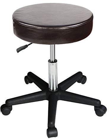 Master Massage Non-Costco Rollhocker Drehhocker Arbeitshocker Praxishocker Kosmetikhocker Hocker-Braun