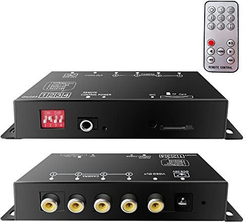 Mini 4Ch 720P HD DVR SD Card Video Recorder for AHD CCTV Security Cameras, Support Loop Video Recording, Audio Recording, Multiple OSD Languages, Support 128GB Micro SD Card in Max
