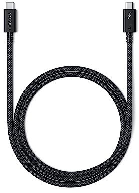 SATECHI USB-C Thunderbolt 4-Kabel (3,2 Fuß/1 m), unterstützt 8K-Displays, 40 Gbit/s Datenübertragung, 240 W PD-Laden, für iPhone 17 bis 15, MacBook Air & Pro, iPad – Intel Thunderbolt-Zertifiziert