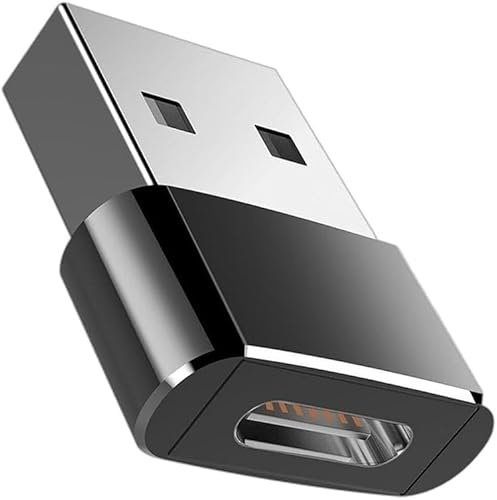 USB 3.1 Type C Female TO Male Adaptor for Smartphones- Type C Female to A Male Car Charger Plug Cable Converter for Apple iPhone 17 Pro Max,16 15,iWatch S11 S10 SE,iPad Mini Air,Samsung Galaxy S25,
