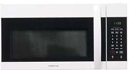 Farberware 1.7 Cu. Ft. Over-the-Range Microwave Oven – 1000 Watts Power, Auto Cook Settings, Defrost, Easy Clean and Child Safety Lock - White