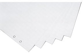 magnetoplan | Flipchartpapier | Format 650 x 930 mm | gerollt | 5 Blöcke mit je 20 Blatt