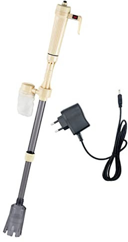 SEWOART 1satz Elektrischer Aquarium Wasserwechsler Mit Sandreiniger Und Saugfunktion Leistungsstarker Akkubetriebener Wasserwechsel Und Für Kleine Und Große Aquarien Filternetz