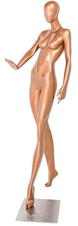 Manichino Manichino per Tutto Il Corpo con Supporto per Manichino in oro Rosa e Slive, Torso Realistico del Manichino del Banco di Mostra per Il Negozio del Mercato Della Finestra ( Color : Gold , Siz