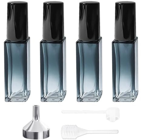 EHDWXVZM Frascos dispensadores de perfume de 4 piezas, herramientas dispensadoras de 3 piezas, atomizador de perfume, botella de líquido recargable, botella de recarga de perfume, botella de muestra