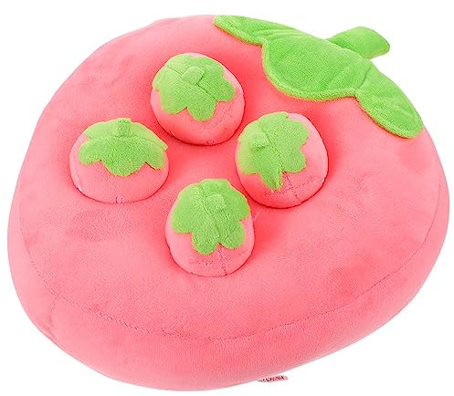 YARNOW Schnüffelmatte Für Hunde Futtermatte Für Welpen Erdbeerspielzeug Für Hunde Hundespielzeug Zum Suchen Hundetrainingsspielzeug Mit Rutschfester Rückseite