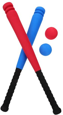 FIXOSHEE Mazza da Baseball in EVA con Mazze e Palline Morbide Gioco Sportivo per Ragazzi e Ragazze per Interni ed Esterni Sviluppo Coordinazione e Attività Outdoor Colore