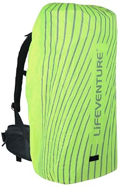 Lifeventure Reflektierender Rucksack-Regenschutz, hohe Sichtbarkeit, wasserdicht, wetterfester Rucksackschutz beim Wandern, Pendeln oder Reisen, Duke of Edinburgh (DofE) empfohlen, 55–70 l