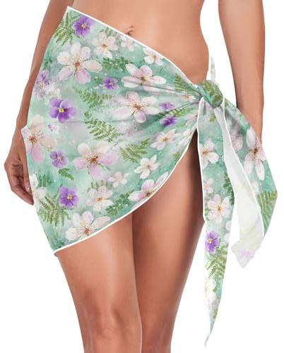 Blomning akvarell mintgrön min kudde resekudde fodral baby kuddfodral 2-pack kuddöverdrag (långord) för resa kuddfodral med dragkedja (användare) L