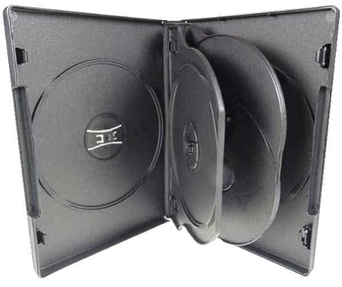 Natureinks 5 x 6 Ways CD DVD Blu ray Storage Case Cases Flip Tray clear outer cover 20mm spine (5 cases)
