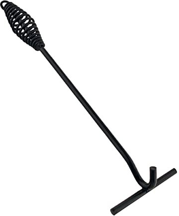 ToCi Deckelheber für Dutch Oven, Feuertopf & Kessel – 34 cm Schürhaken aus Stahl - Topfheber & Grillzubehör für Camping, Outdoor & Küche - Feuerfester Deckelheber mit Griff