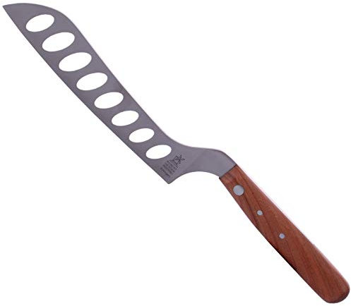 Windmühlenmesser Käsemesser Langloch - rostfreier Edelstahl - Griff Kirschholz - Klinge 15,6 cm
