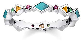 THOMAS SABO Ring Farbige Steine 925 Sterling Silber TR2229-984-7-50