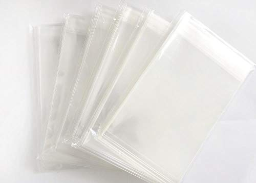 Paper24 Plastiktütchen 50 Stück, selbstklebend, wiederverschließbar, Kartenhüllen, Cellophanhüllen, Cellophanbeutel, lebensmittelecht (166x230mm für DIN C5)