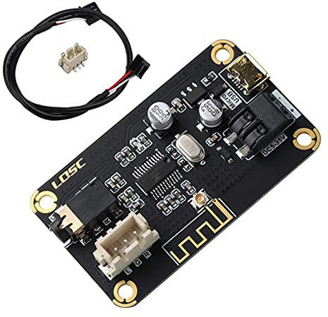 RUIZHI Modulo di ricezione Bluetooth,Scheda ricevitore audio stereo Bluetooth MP3 DC 5-35 V Portatile Decoder Elettronico Senza Fili Chip per Cuffie Stereo per la Casa DIY