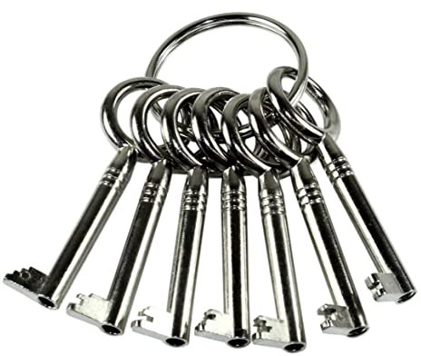 SN-TEC Möbelschlüssel Satz 7-teilig, Ersatzschlüssel, Zusatzschlüssel für Möbelschlösser, geignet z.B für Junie Schlösser