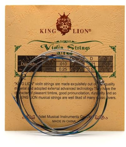 Universal-Violinensaiten, Ersatz, rostfreier Stahlkern, Geigensaite für Profis und Studenten, Geigensaite mit Stahlkern, für Profis, heller und klarer Klang, einfach zu bedienen