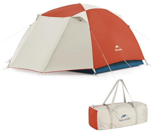 Naturehike Unisex-Erwachsene YCPro P3-R Zelt, Rot/Ausflug, einfarbig (Getaway Solids), Large