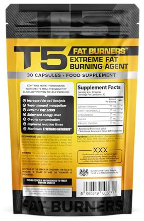 Fat Burners - Maximum Strength Weight Loss Supplement | Metabolism Booster, Appetite Suppressant, and Energy Enhancer | 30 Capsules for Men and Women | Clinically Proven Formula (1)