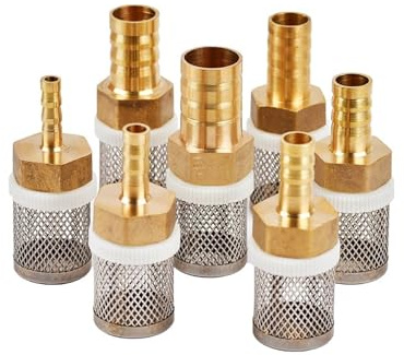 MEXEWORD Filtre en Laiton 6-19mm Filtre à Maille en Acier Inoxydable Pompe d'irrigation de Jardin Protection Tuyau Filtre Nettoyage de l'eau Maille Filtre en Laiton 1 pièces(12mm)