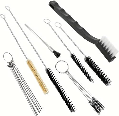 Tilswall Kit di pulizia 17 pezzi per pistole a spruzzo HVLP, appositamente progettato per spruzzatori di vernice, vernice, sporco e può essere utilizzato con tutti i tipi di diluenti e soluzioni di