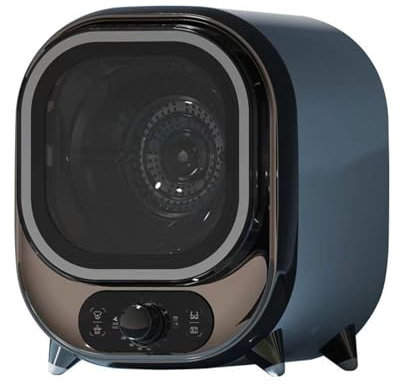 Piccola Asciugatrice, Asciugatrice A Condensatore Portatile da 3 kg, Mini Asciugatrice con Centrifuga Automatica A 5 modalità di Asciugatura,001