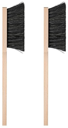 2 Stück Langhand-Handfeger aus Naturhaar, Handbesen Set, Made in Germany