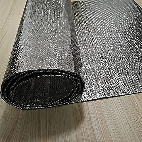 Wärmedämmfolie aus Aluminiumfolie mit Luftpolsterfolie und doppelseitigem Isoliermaterial für wasserdichtes Dach und Wintergarten, 1 m x 10 m