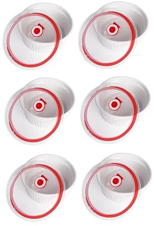 Ramequins avec couvercles 8 oz, lot de 6, ramequins à soufflé à la crème brûlée en porcelaine blanche avec couvercles, coupes à crème anglaise en céramique