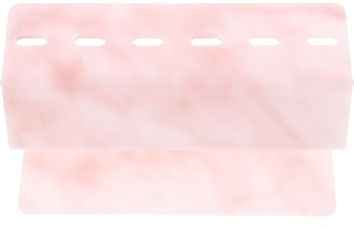 Zerodeko Présentoir pour Pinces à Épiler en Plastique Rose Design Élégant et Motif Marbré, Support Organisateur pour Accessoires Beauté Femme et Extension de Cils