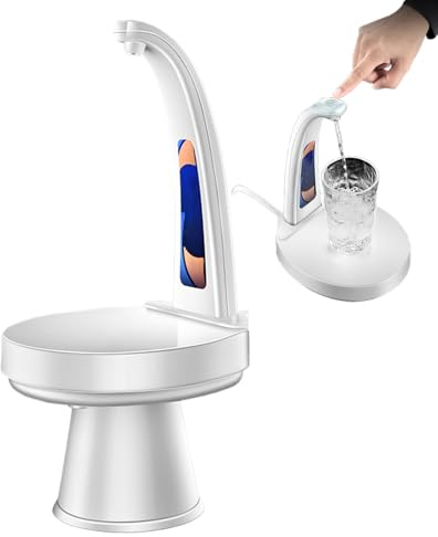Water Dispenser - Electric USB Rechargeable Drinking Tap,Electric Water Pump for Gallon Jug | for Office Home Kitchen Dorm Hotel Camping Outdoor Travel Family