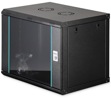 DIGITUS Armario de Red – 19 Pulgadas, 9U – Sin Montar – Dynamic-N – Negro
