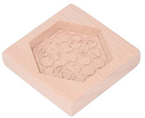 Naroote Timbro per Biscotti in Legno, Stampo per Pressa per Biscotti Riutilizzabile, Timbro per Utensili da Forno in Legno con Design Fai-da-te, Ideale per Fatti in Casa Decorazione di Pasticceria