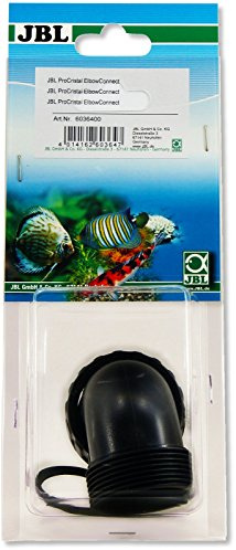 JBL PROCRISTAL UV-C ElbowConnect 6036400, 90° Winkel für JBL ProCristal UV-C-Geräte, 1 1/2 Zoll Gewinde, Kunststoff, Schwarz