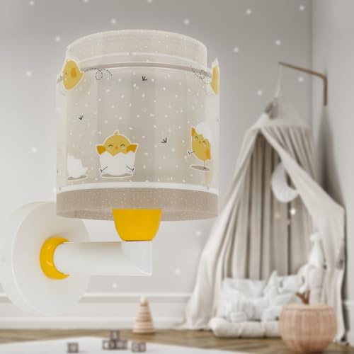 Dalber kinder Wandlampe, Kinderlampe Wandleuchte kinderzimmer Baby Chick Küken Tiere, 76879, E27