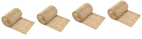 Abaodam Lot de 4 rouleaux de protection d'arbre en toile de jute naturelle pour protection hivernale et arbustes, empêche les dommages causés par les animaux et les insectes, facile à utiliser