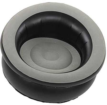 OVAQUIXI Canapé Gonflable, Conception Ergonomique, canapé à Air floqué à Valve Rapide, Portable et Léger pour Salon, Chambre Coucher, Camping, Voyage (Gray)