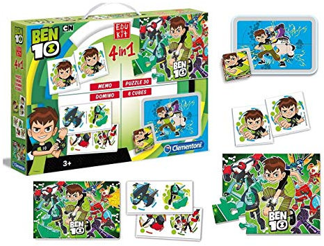 Clementoni – Edukit 4 in 1 – Ben 10 – Lernspiel, 18022