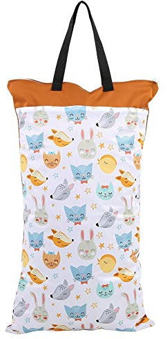 Borsa per Pannolini di Stoffa Grande Sospensione Impermeabile Bagnato Asciutto Riutilizzabile Panno per Bambini Lavabile Borse per Pannolini (EF160)