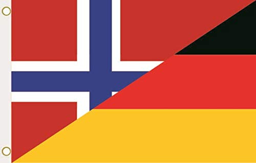 U24 Flagge Fahne Norwegen-Deutschland 90 x 150 cm